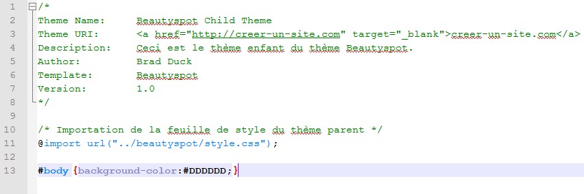 capture theme enfant fichier css