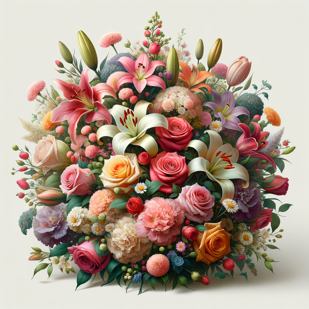 Images de haute qualité de bouquets de fleurs.