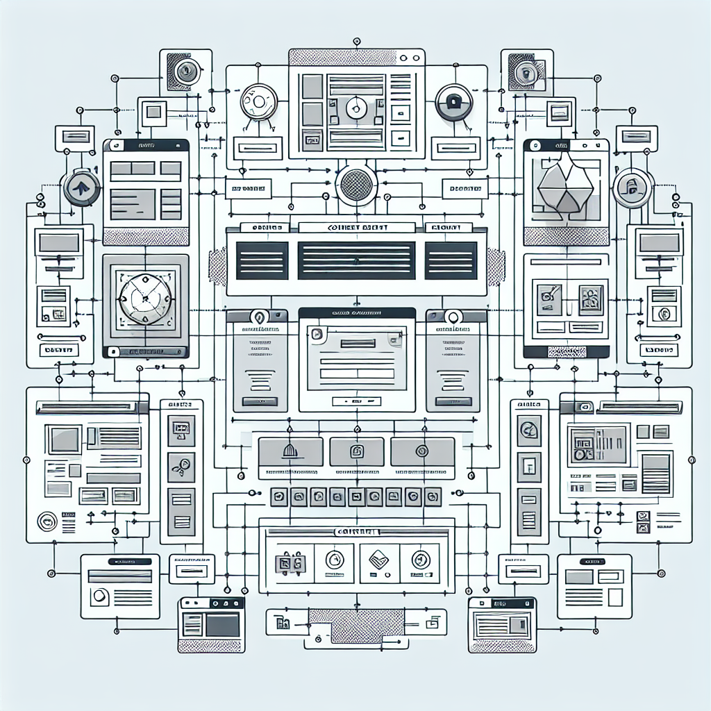 Un schéma simple représentant la structure d'un site web.