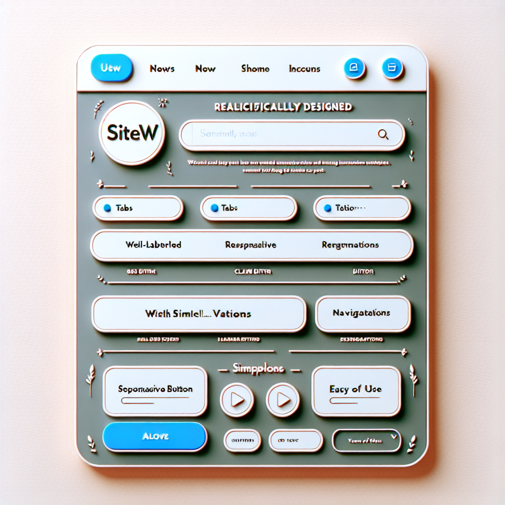 Interface utilisateur de SiteW montrant la facilité d'utilisation.