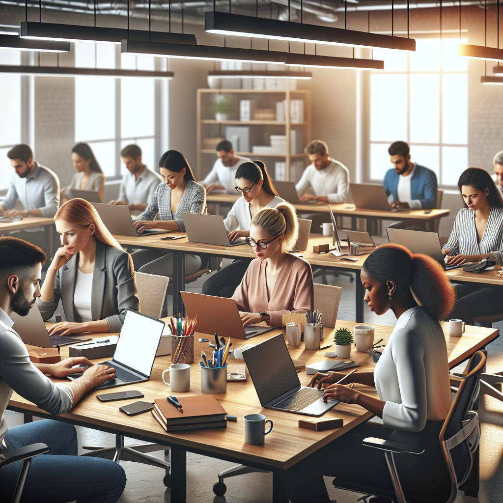 Un groupe de personnes travaillant ensemble sur des ordinateurs portables.