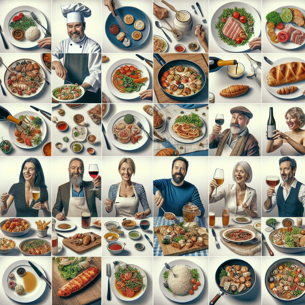 Une galerie photo interactive affichant des images culinaires de haute qualité.