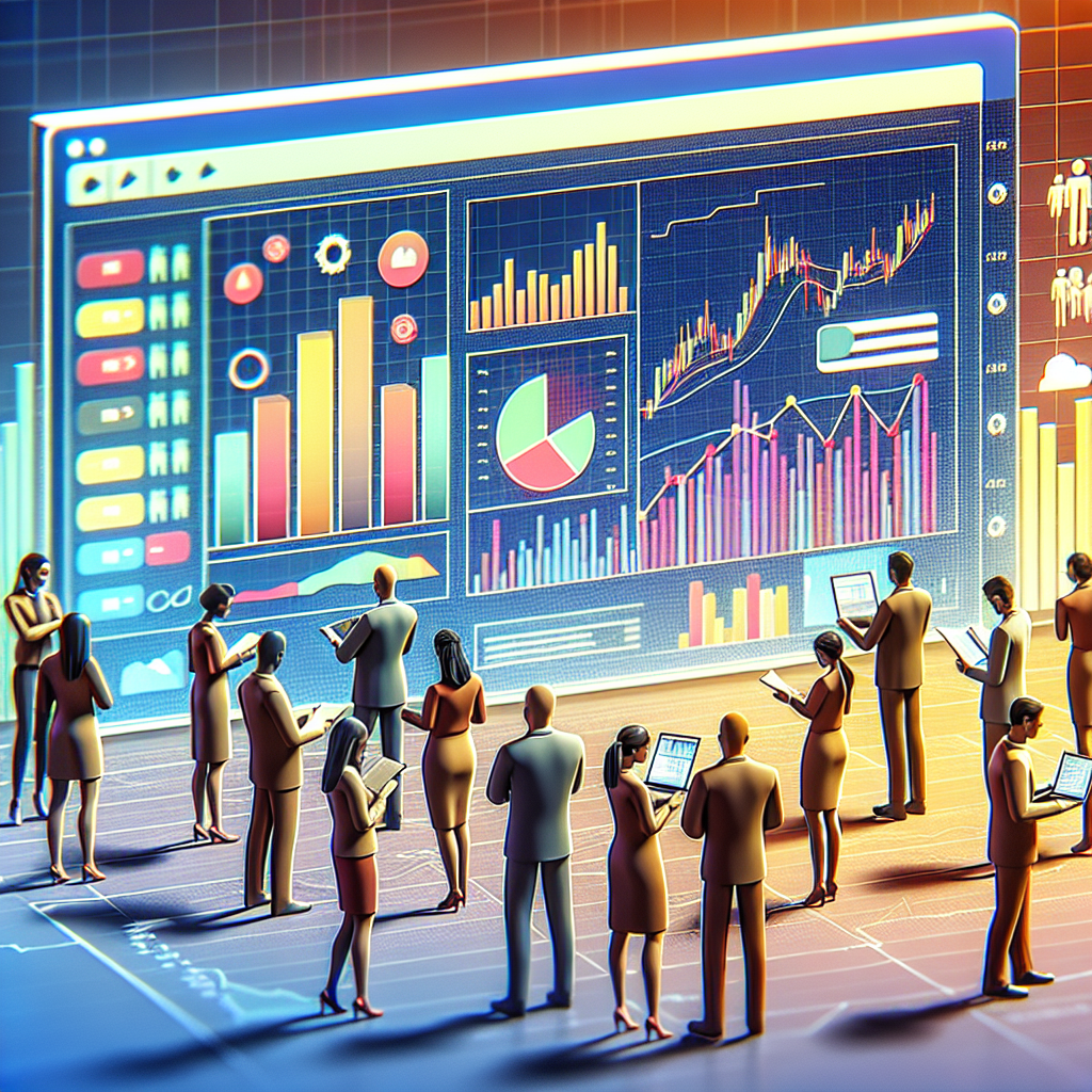 Un graphique coloré représentant des données analytiques.