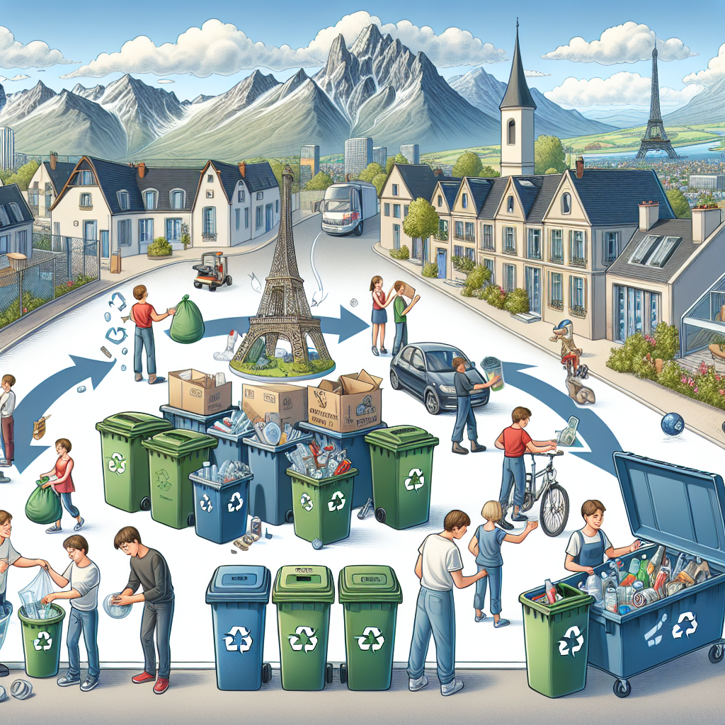 Une illustration éducative sur le recyclage.