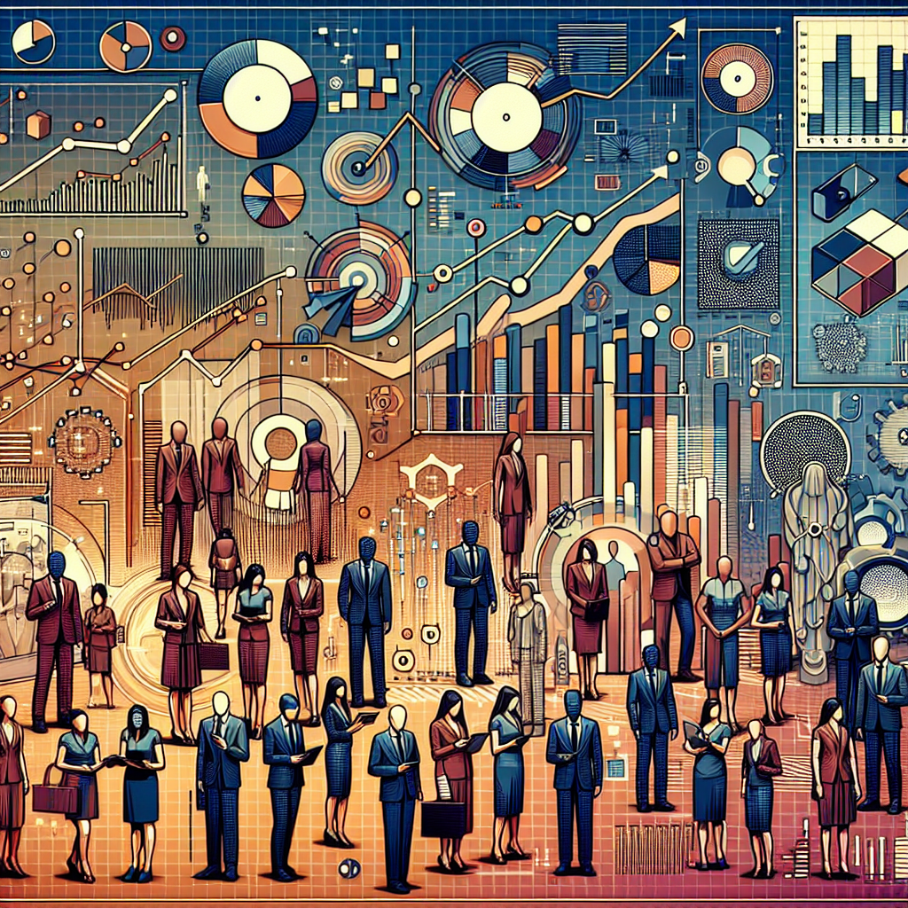 Graphiques et diagrammes représentant des statistiques de marketing digital.