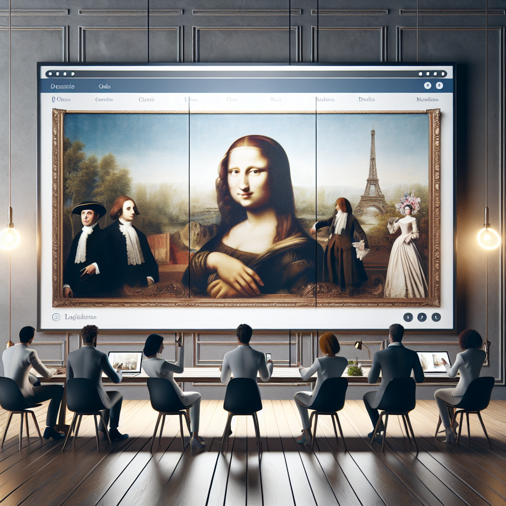 Capture d'écran d'un site web de peinture bien conçu.