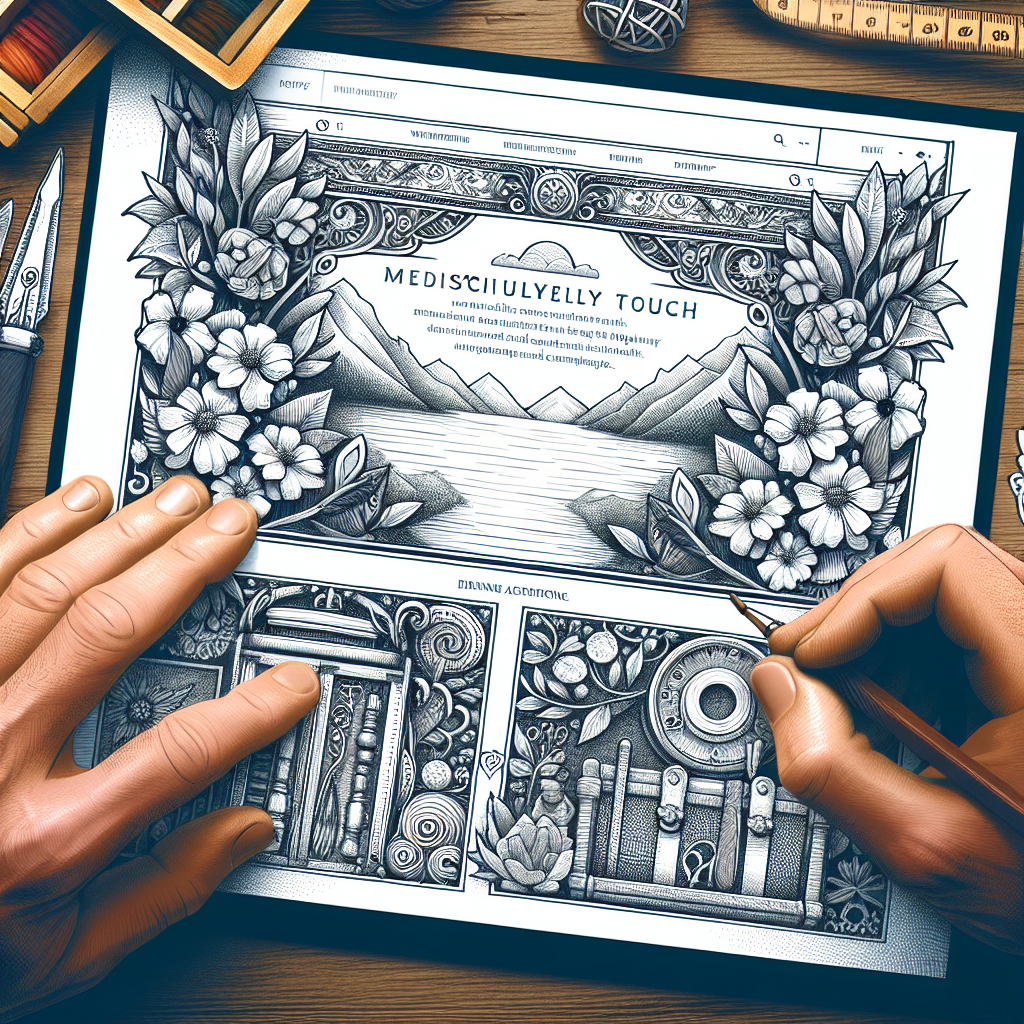 Exemple de design de site web artisanal