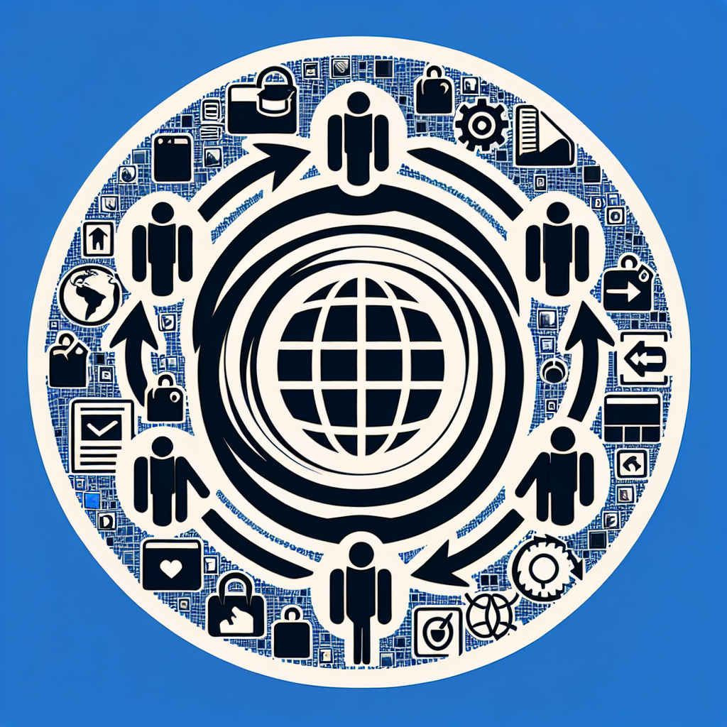 Logo de SiteW avec des icônes représentant des fonctionnalités web.