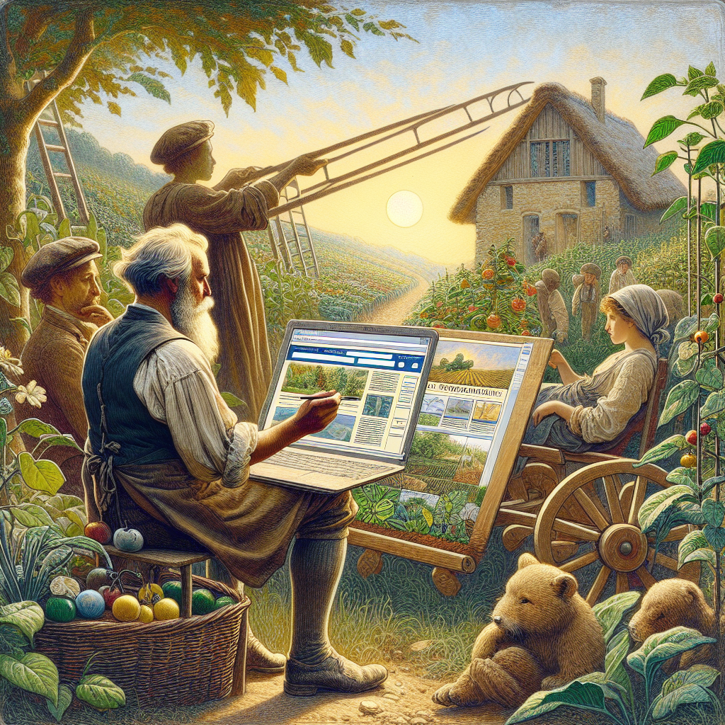 Captures d'écran de sites web de permaculture inspirants.