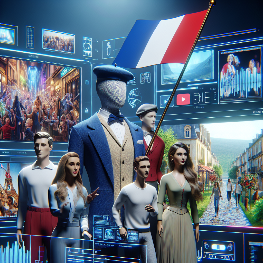 Des éléments multimédias variés tels que des vidéos et des images 3D sur un écran.