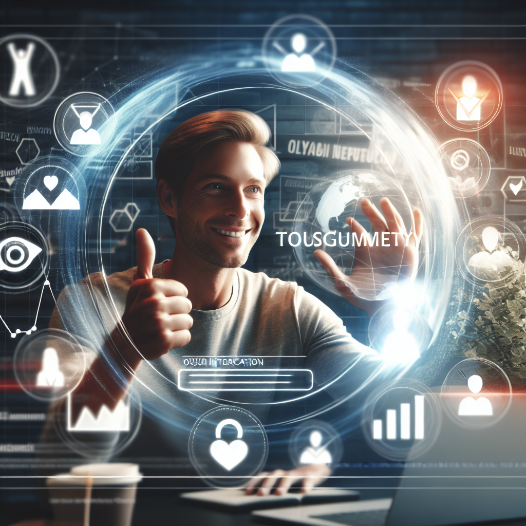 Illustration d'une interaction utilisateur réussie sur un site web.