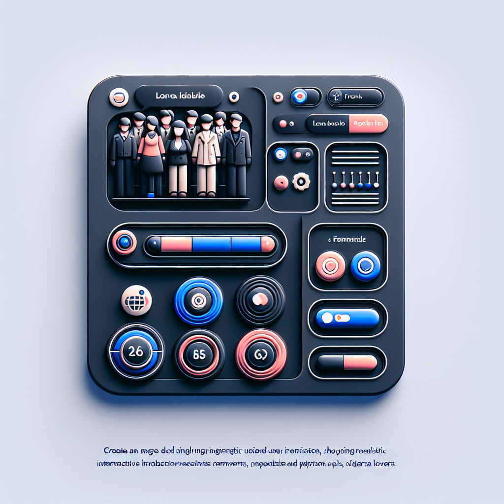 Image d'une interface utilisateur avec des éléments interactifs.