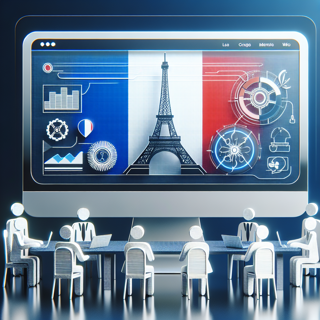 Un écran d'ordinateur affichant un design de site web moderne.