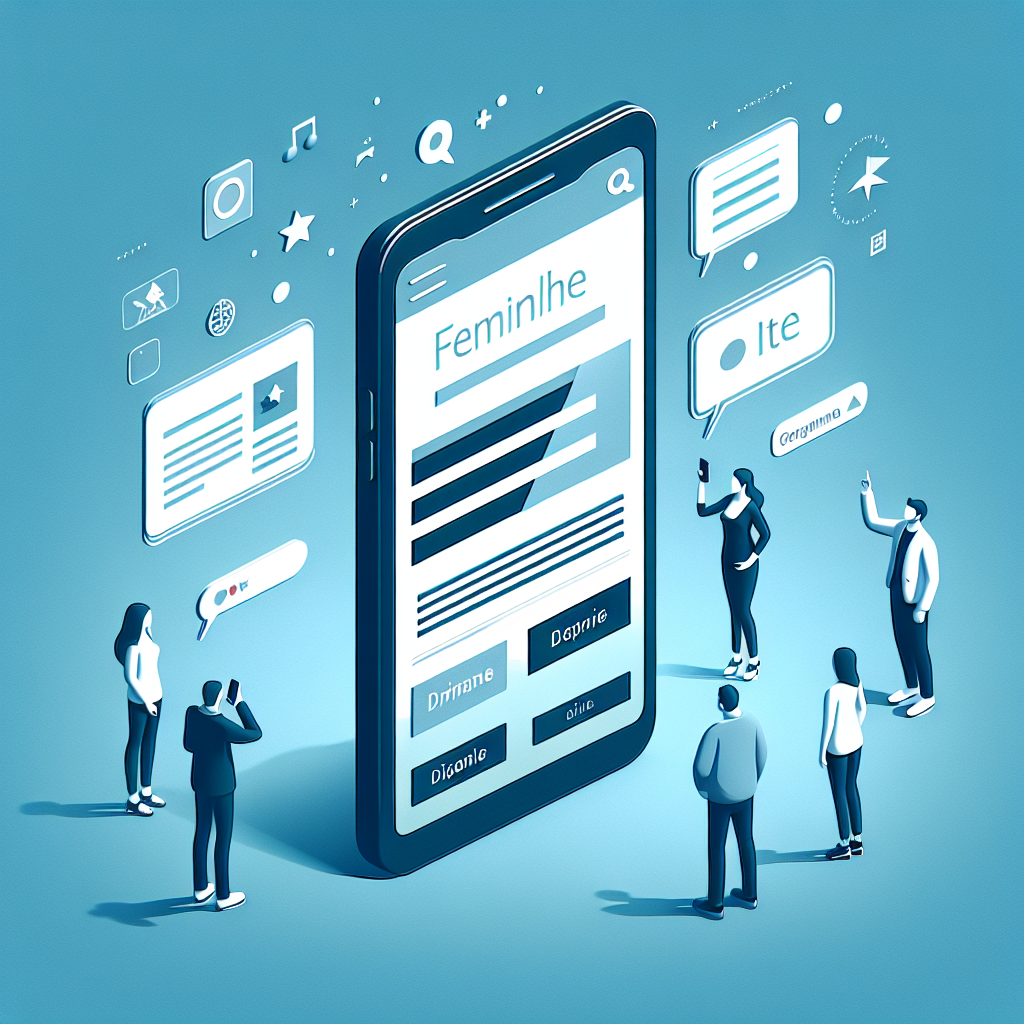 Un smartphone affichant un site web optimisé pour mobile.