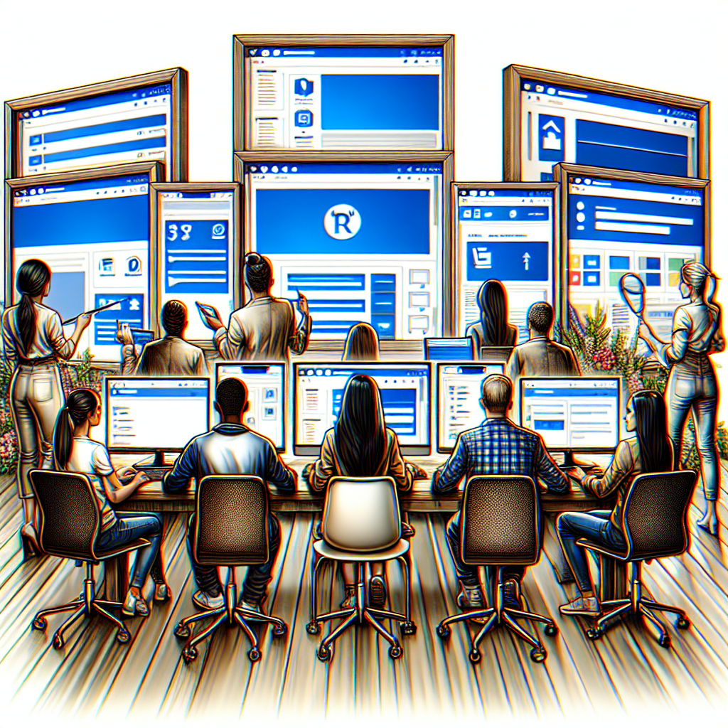 Une illustration de plusieurs écrans d'ordinateur affichant différentes plateformes de création de site.