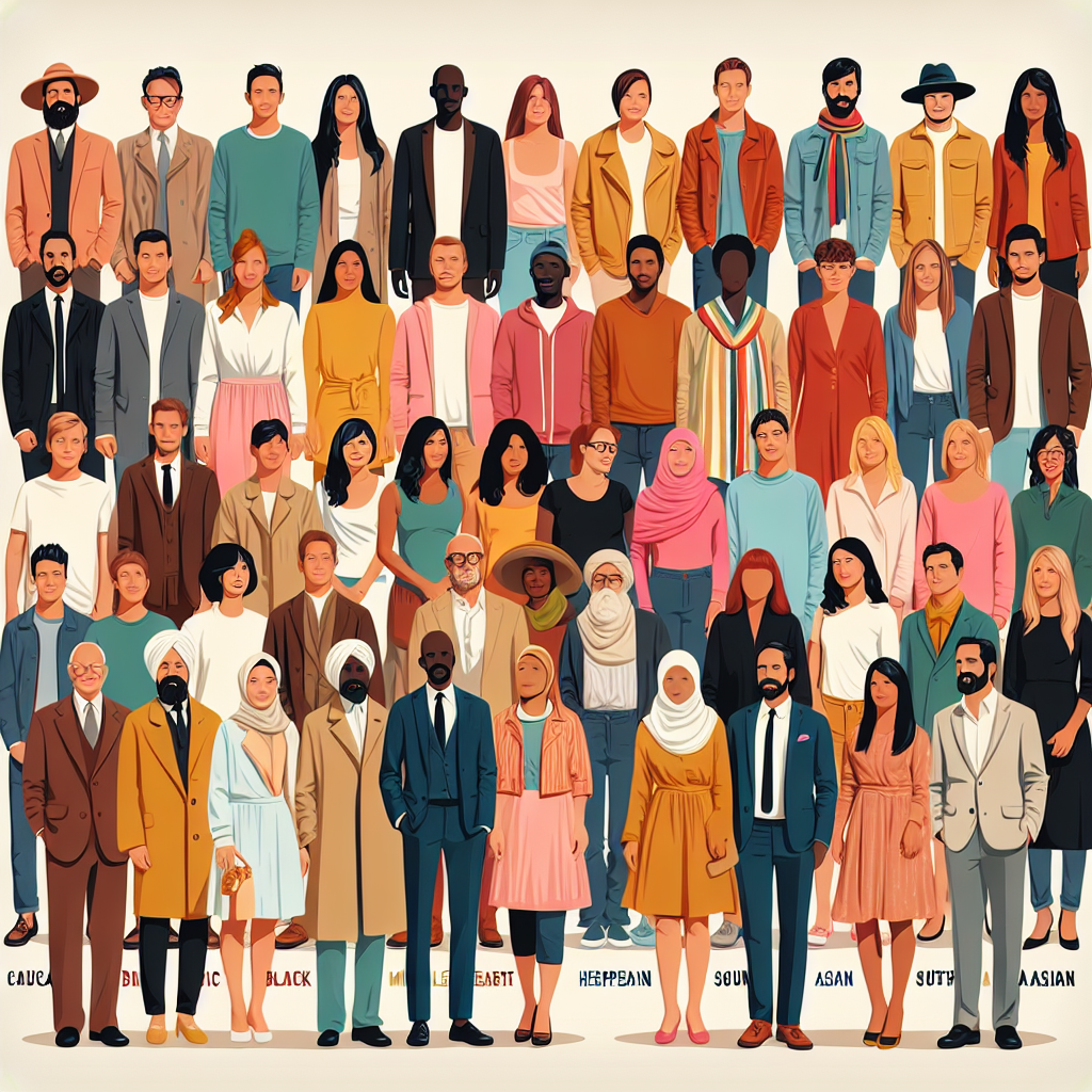 Une illustration d'un groupe diversifié de personnes représentant différents segments de marché.