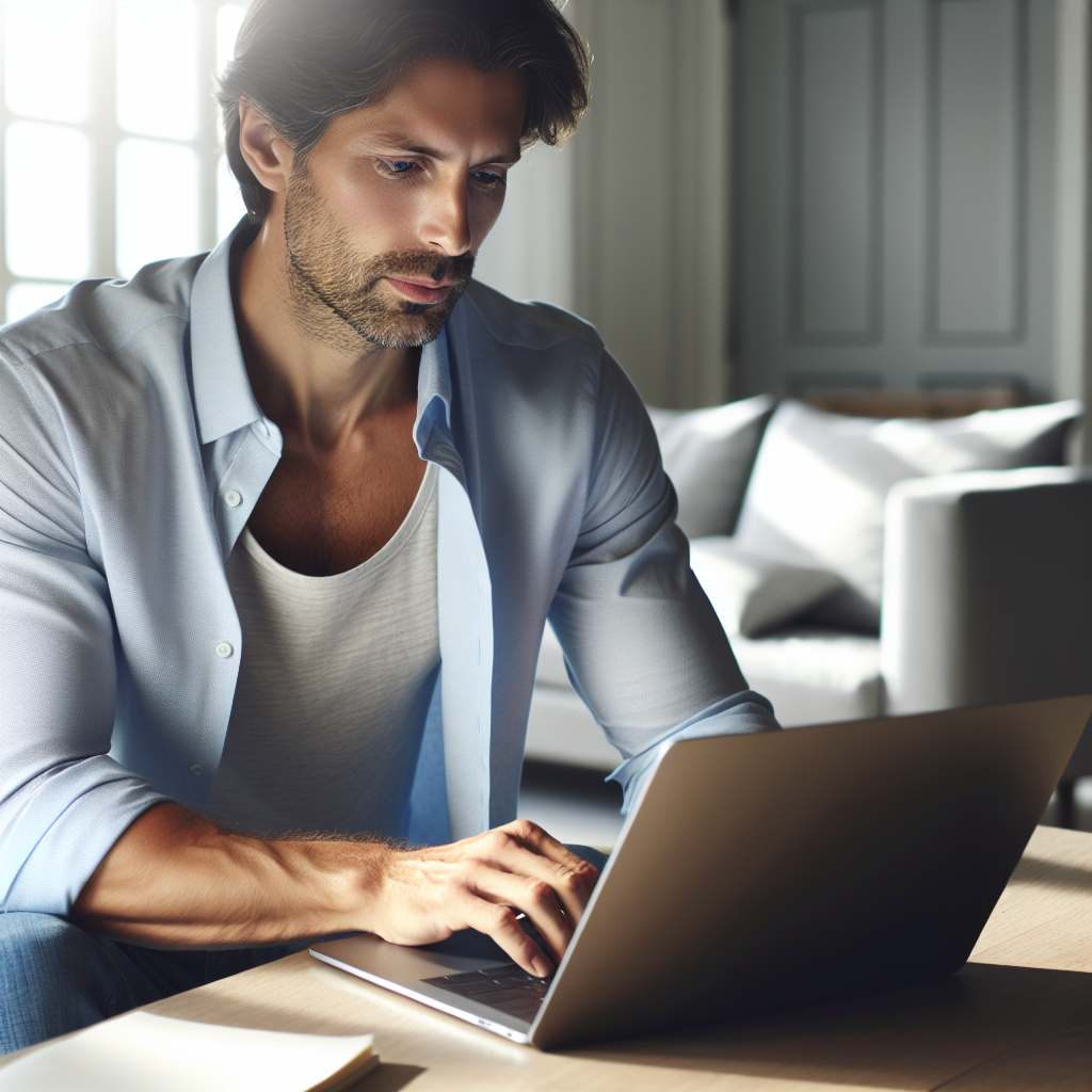 Une personne travaillant sur un ordinateur portable