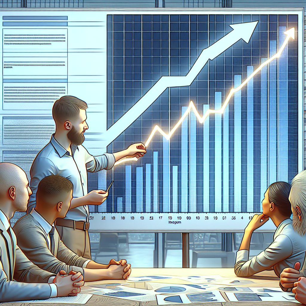 Graphique montrant une augmentation du trafic web grâce au SEO.