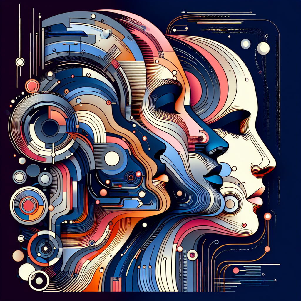 Graphiques et illustrations abstraites représentant les tendances technologiques.
