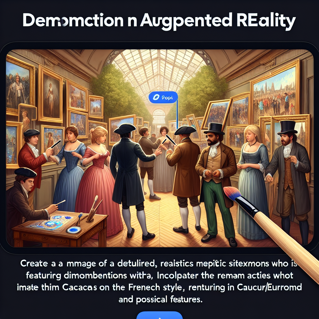 Illustration de démonstrations en réalité augmentée sur un site web.