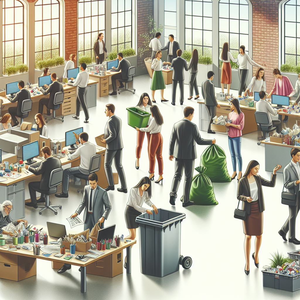 Illustration d'une entreprise engagée dans des pratiques écologiques.