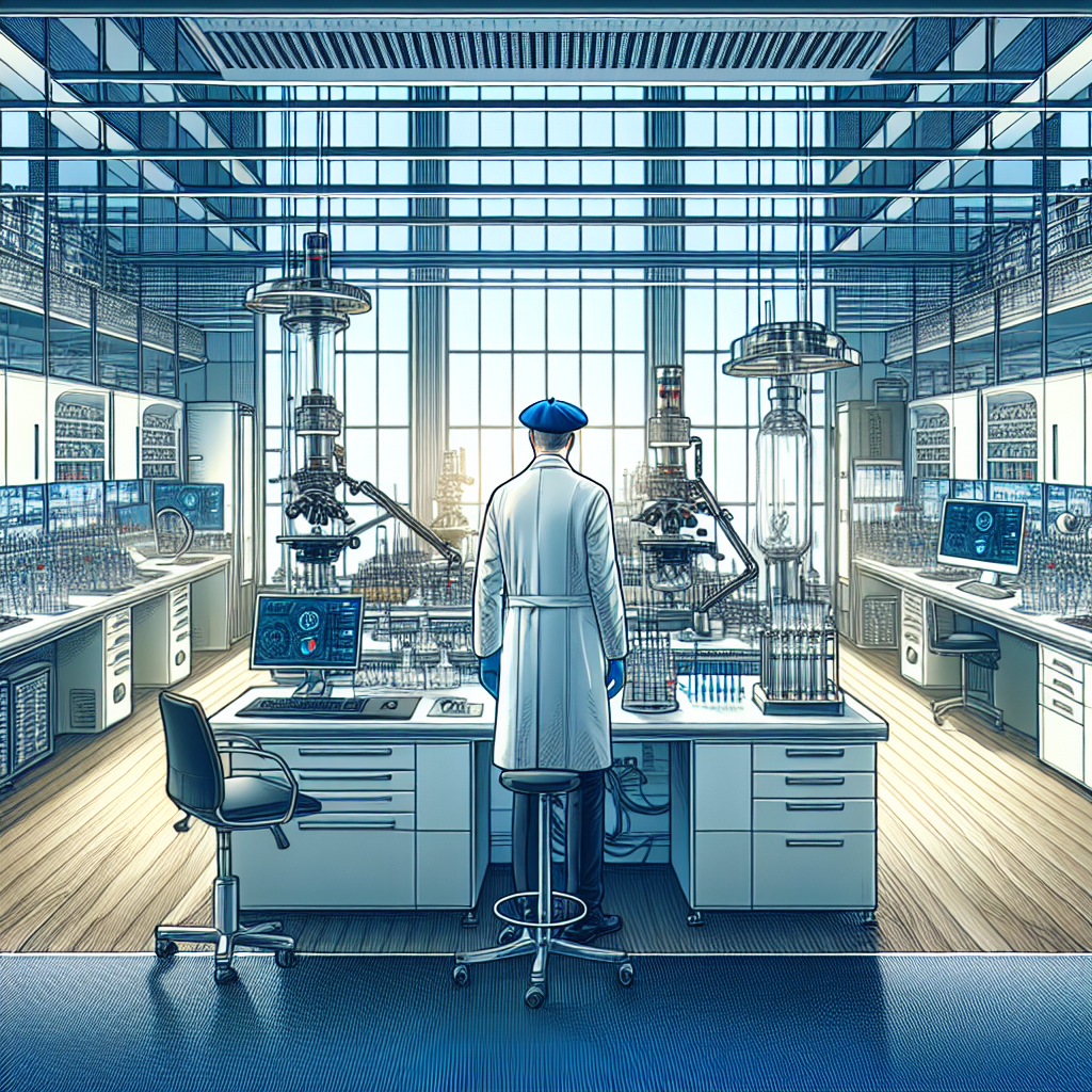 Image d'un laboratoire moderne avec des équipements de pointe.