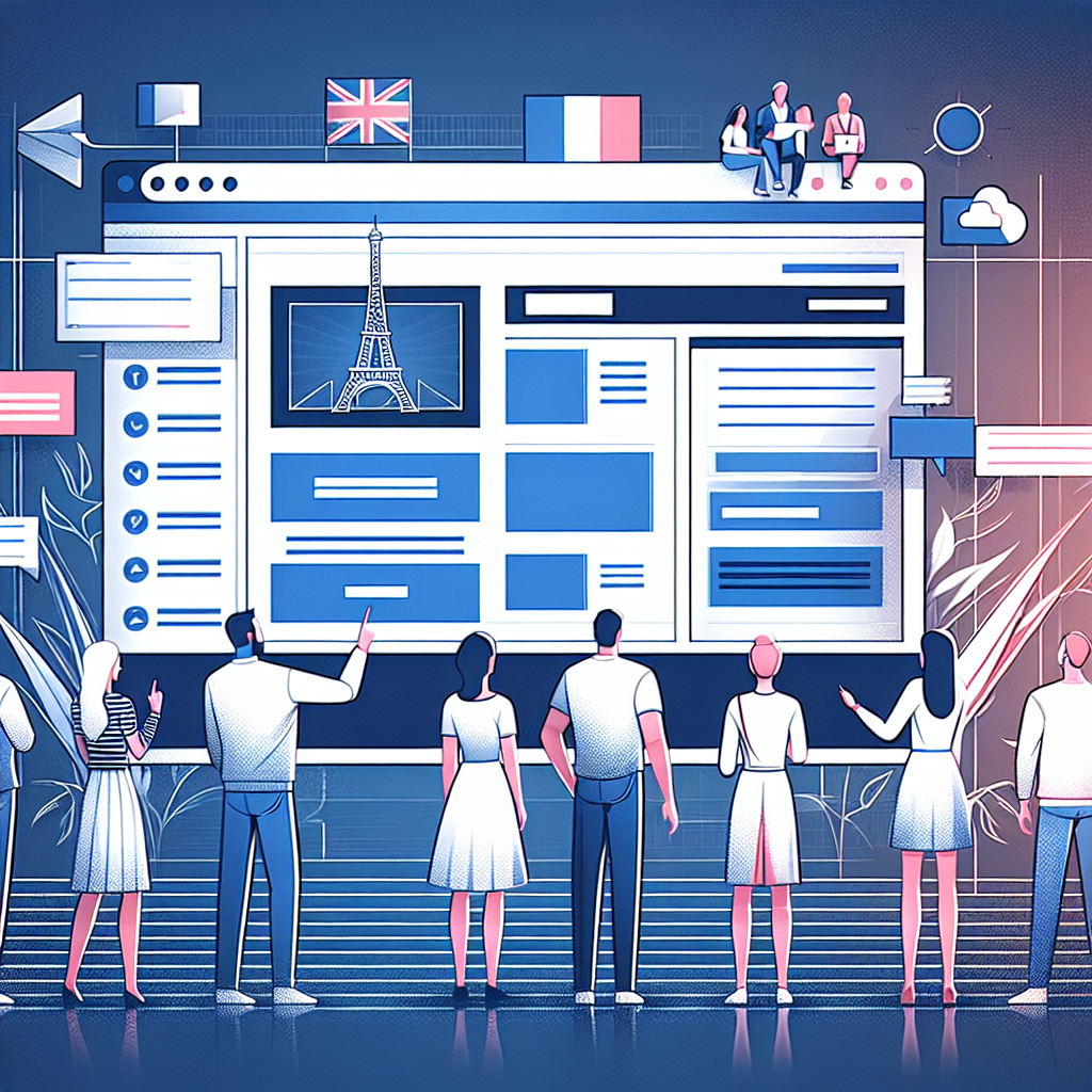 Interface utilisateur moderne et intuitive d'une plateforme de création de site.