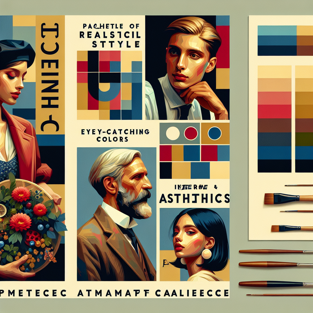 Palette de couleurs et typographies modernes et attrayantes.