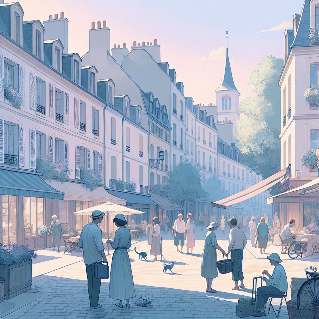 Palette de couleurs pastel et apaisantes.