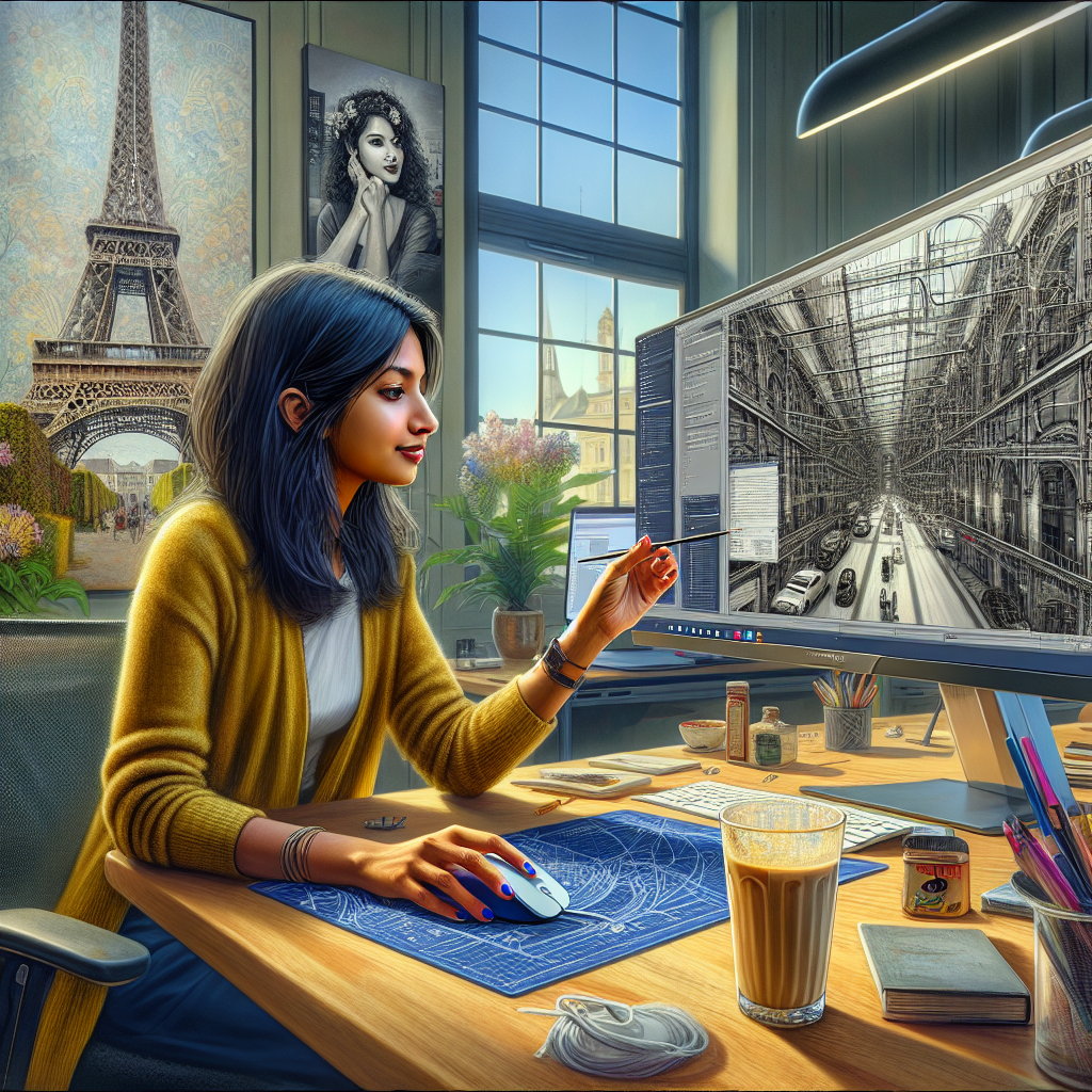 Un designer travaillant sur l'interface d'un site web