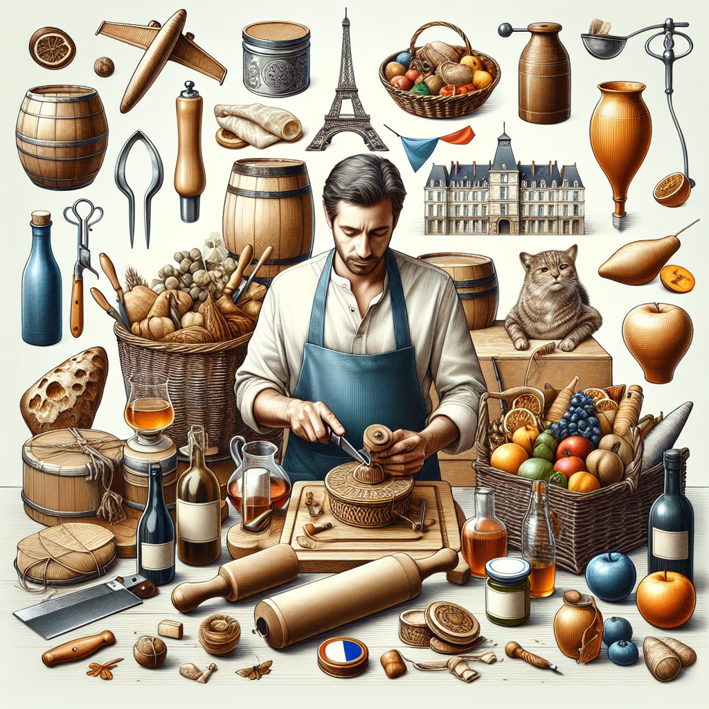 Un ensemble d'images de produits artisanaux disposés artistiquement.
