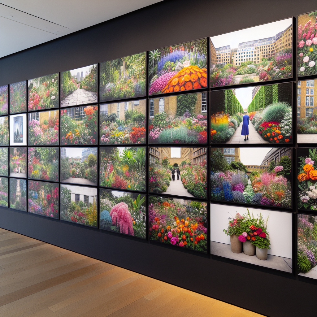 Une galerie de photos de jardins urbains colorés.