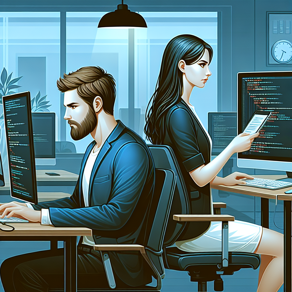 Image d'un développeur travaillant sur un ordinateur