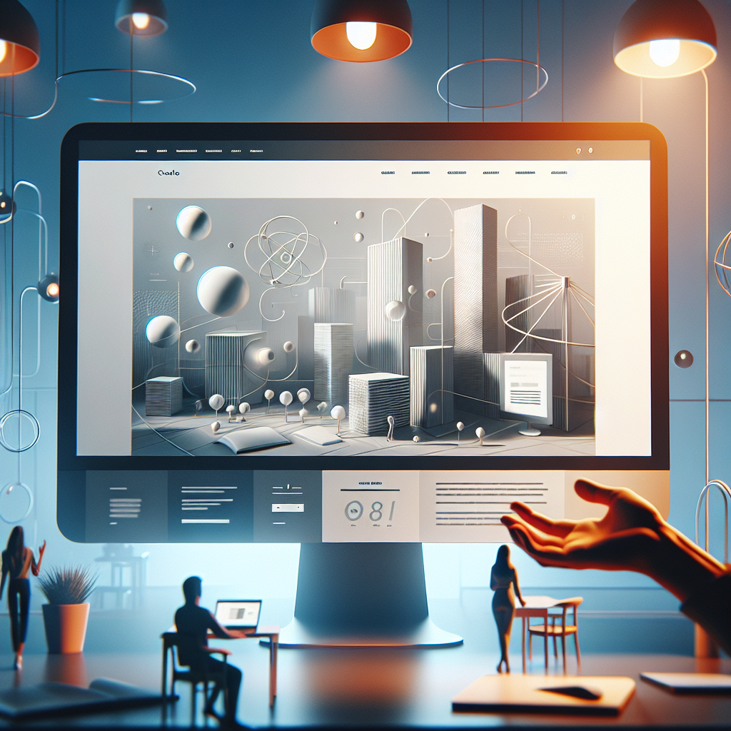 Image d'un site web moderne et épuré
