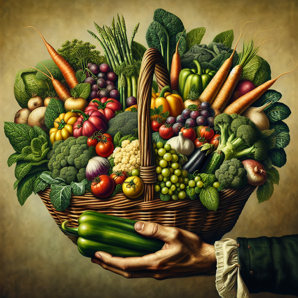 Panier de légumes frais de la ferme.