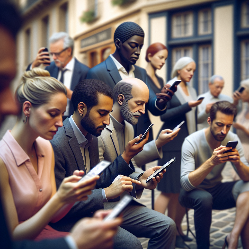 Personnes utilisant des smartphones pour naviguer sur un site web.