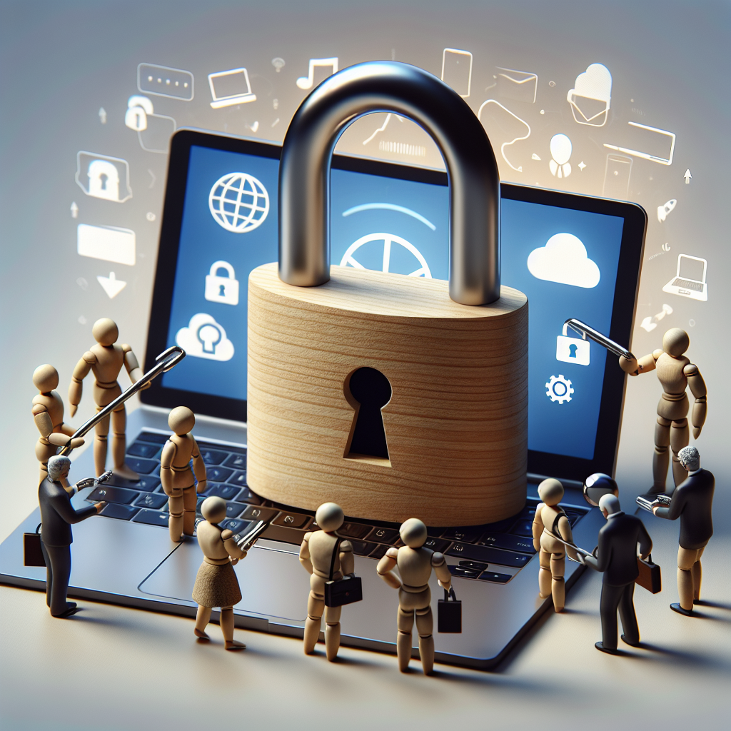 Un cadenas symbolisant la sécurité en ligne.