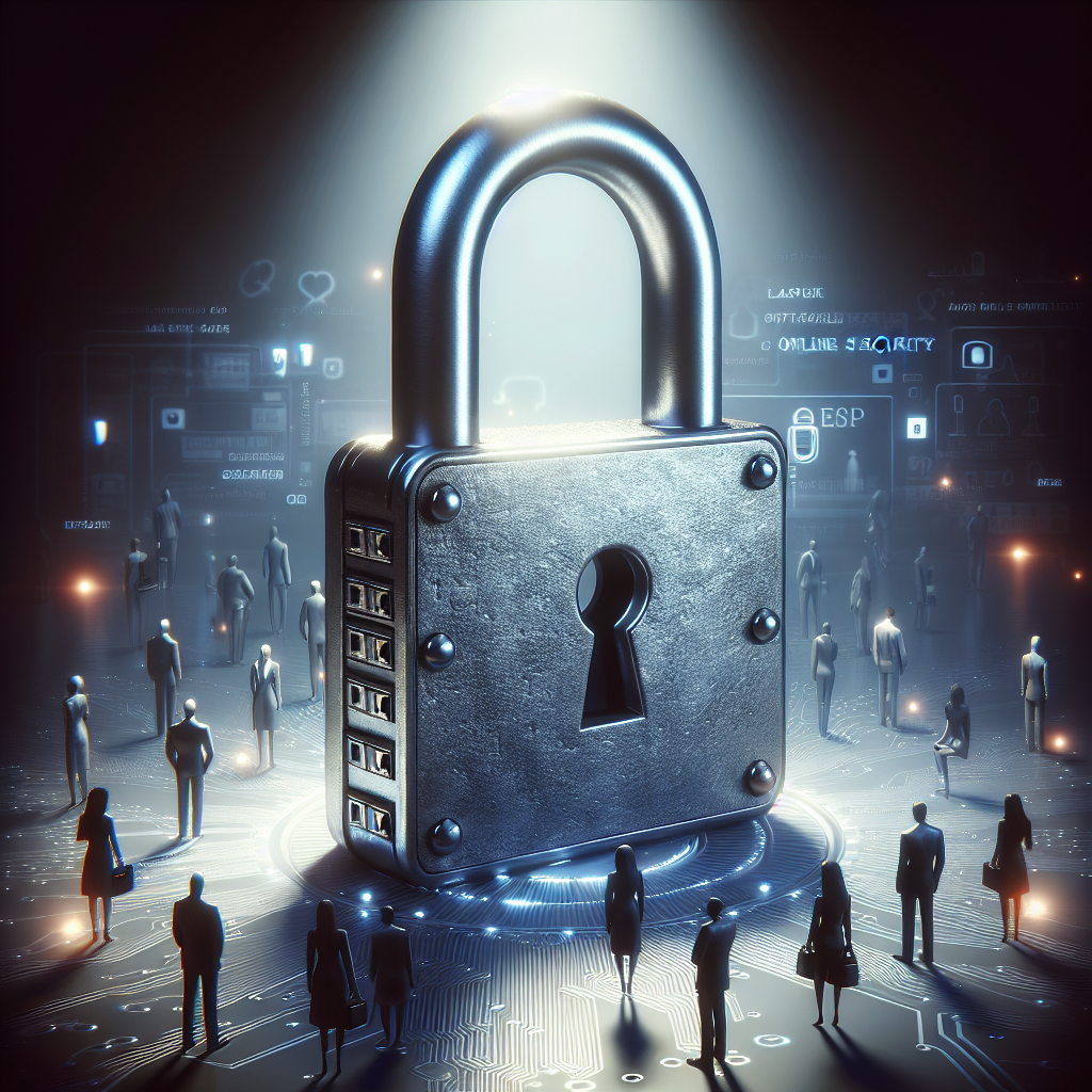 Un cadenas symbolisant la sécurité en ligne pour un site web.