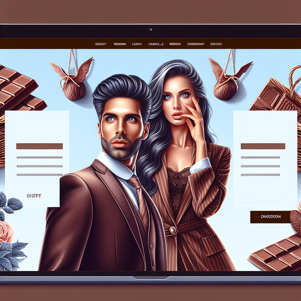 Un site web de chocolatier avec un design élégant et attrayant.