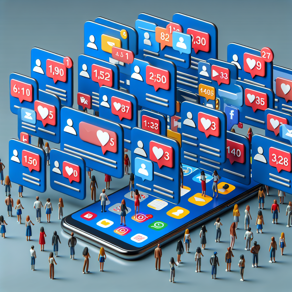 Un smartphone affichant des notifications de réseaux sociaux.