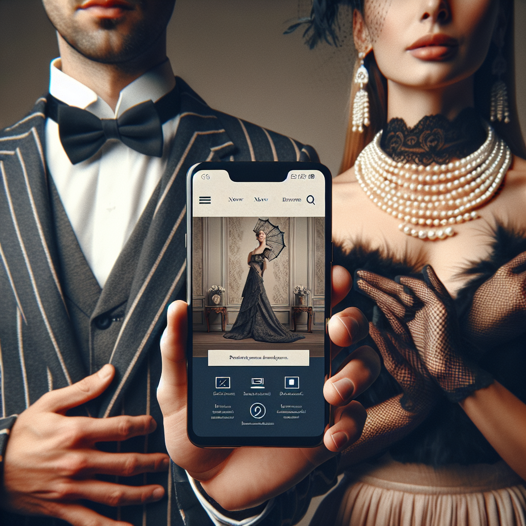 Un smartphone affichant un site web bien conçu.