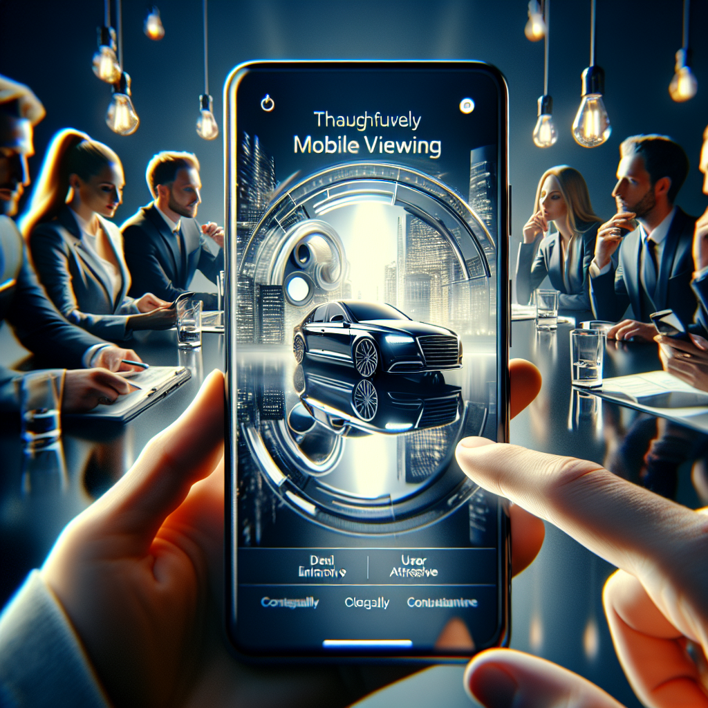 Un smartphone affichant un site web bien optimisé pour le mobile.