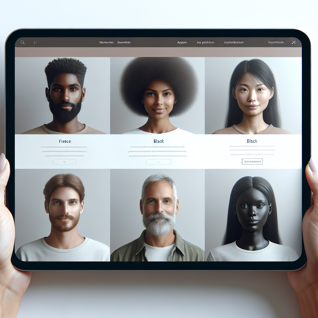 Design minimaliste et naturel d'un site web.