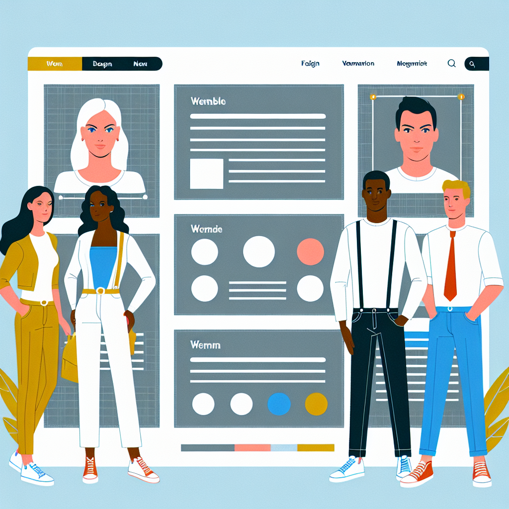 Exemple de mise en page de site web épurée et fonctionnelle.