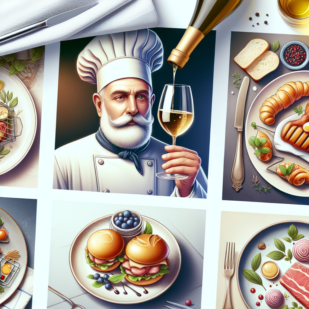 Exemples de design de sites web avec des photos culinaires.