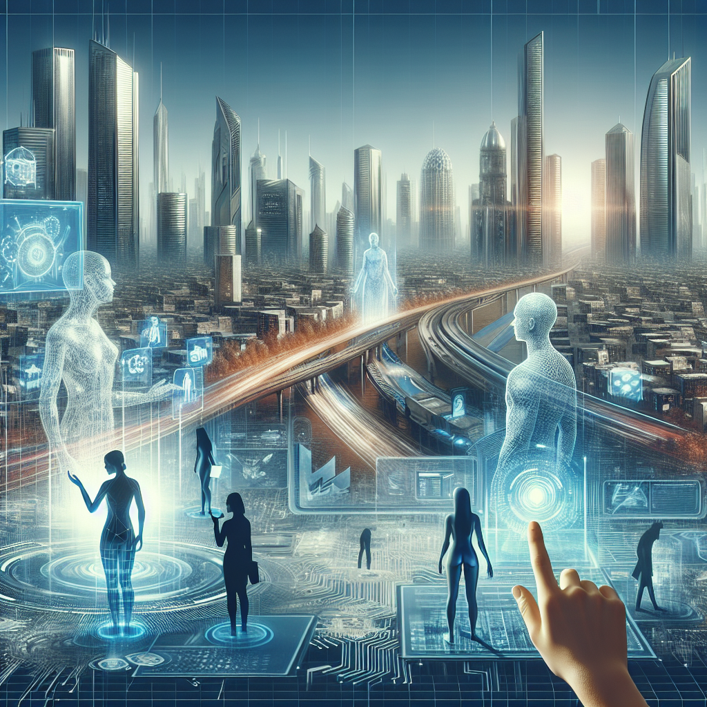 Futuriste montrant des technologies web émergentes.