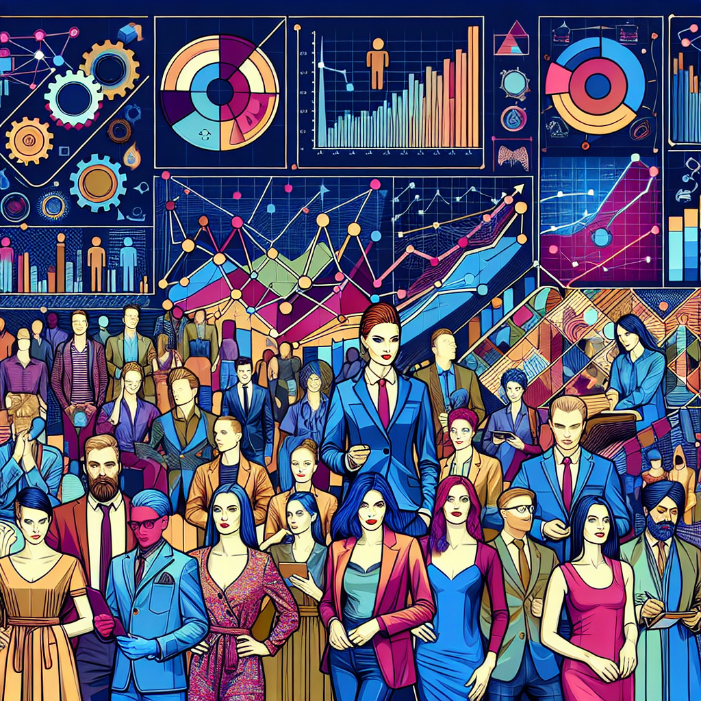 Graphiques illustrant des stratégies de marketing digital.