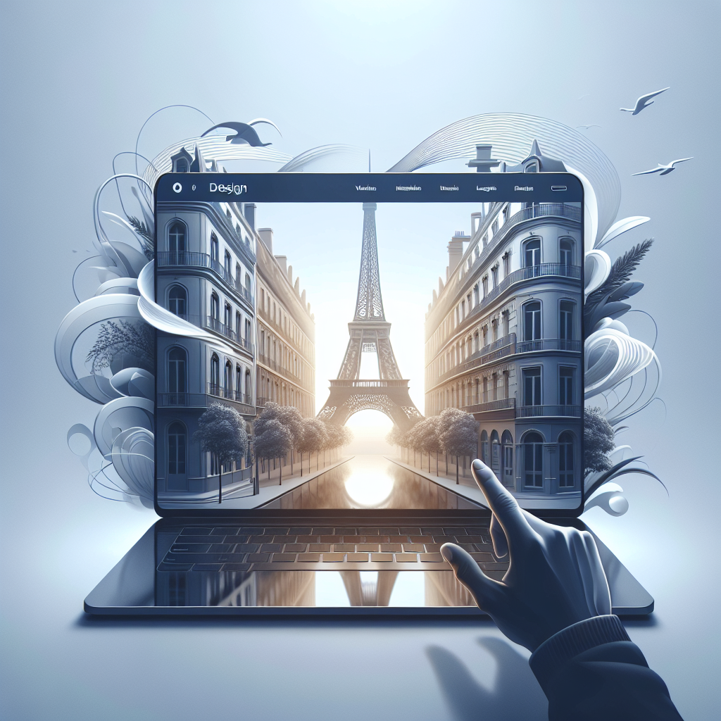 Un design de site web moderne et épuré.