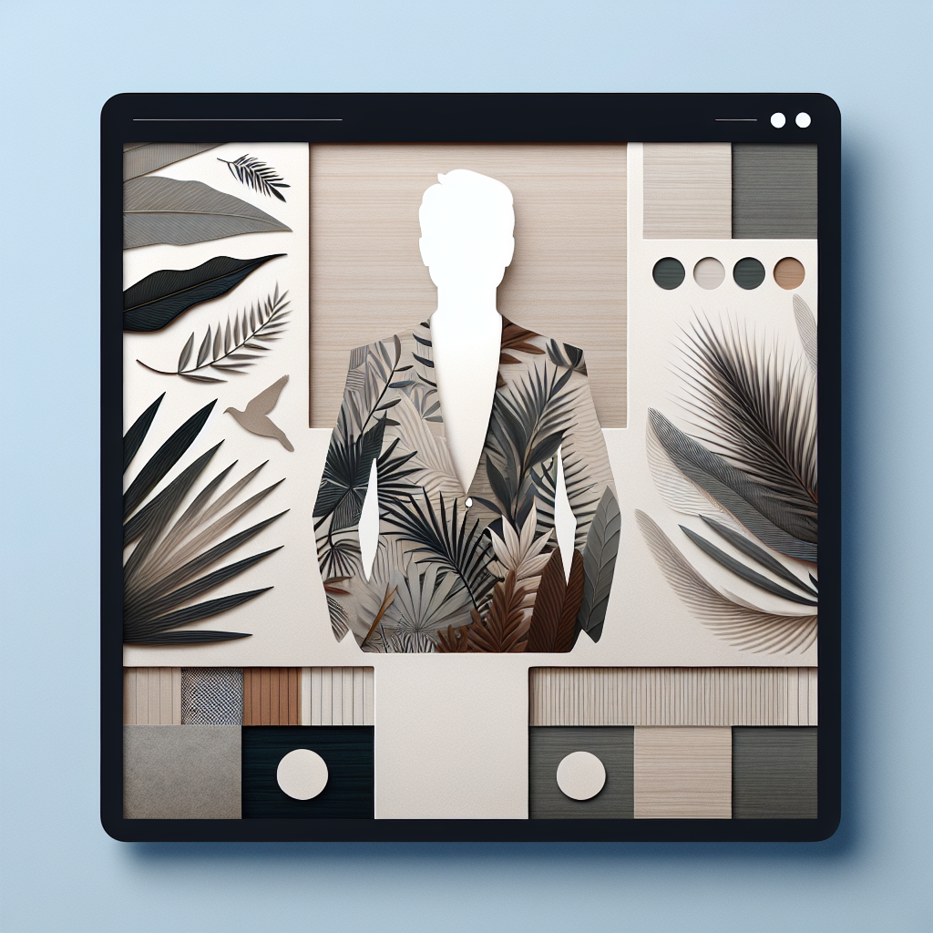 Un design web minimaliste avec des éléments naturels.