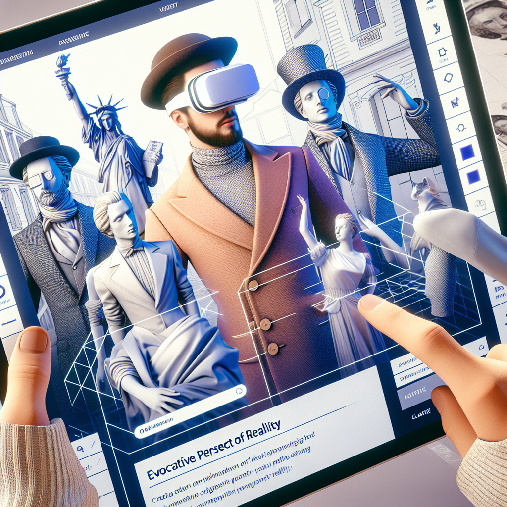Un design web moderne et immersif avec des éléments de réalité virtuelle.